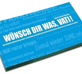 12 Gutscheine für den Vater