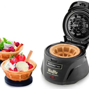Waffelmaschine mit Eis