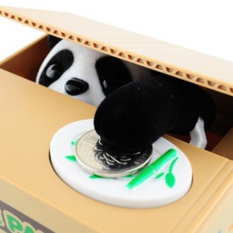 Panda In Obstkiste Spardose