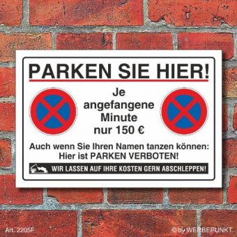 Halteverbots Schild